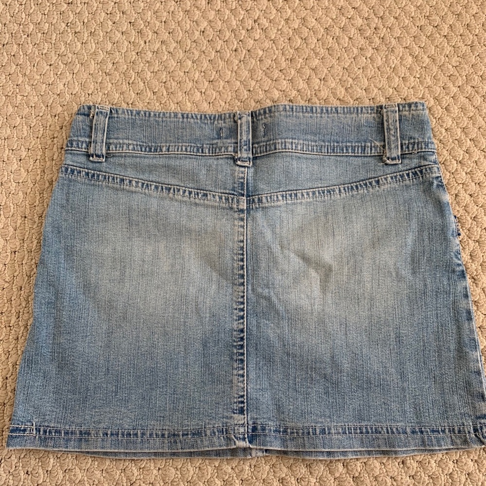 Light Washed Denim Skirt